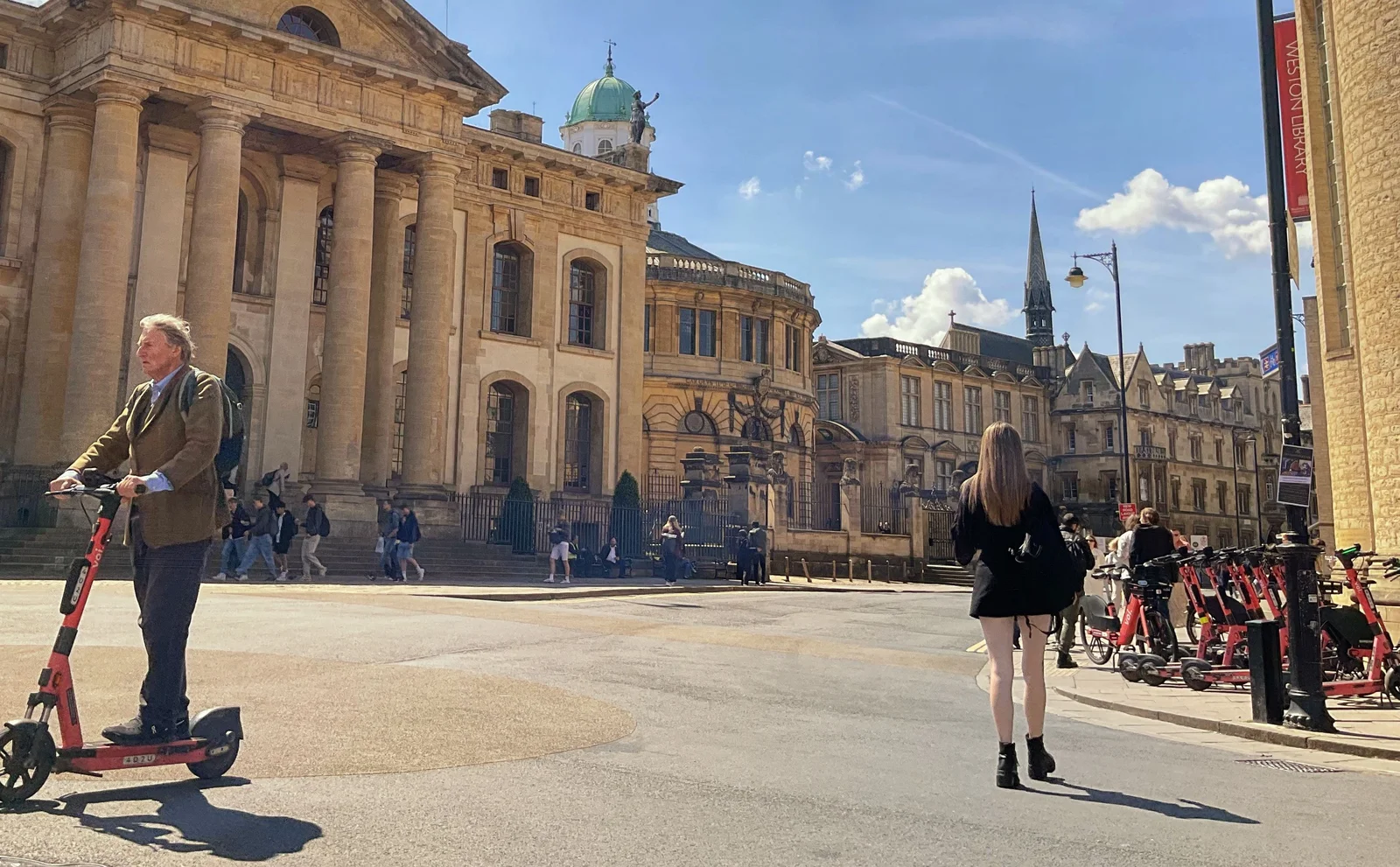 Broad Street, Oxford, looking towards the Sheldonian and Bodleian